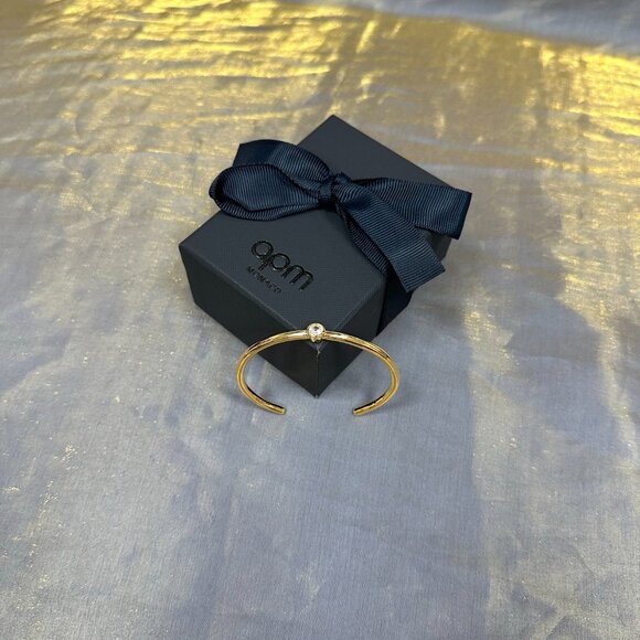 APM Monaco Eclat Gold Circle Bangle - Picture 4 of 5